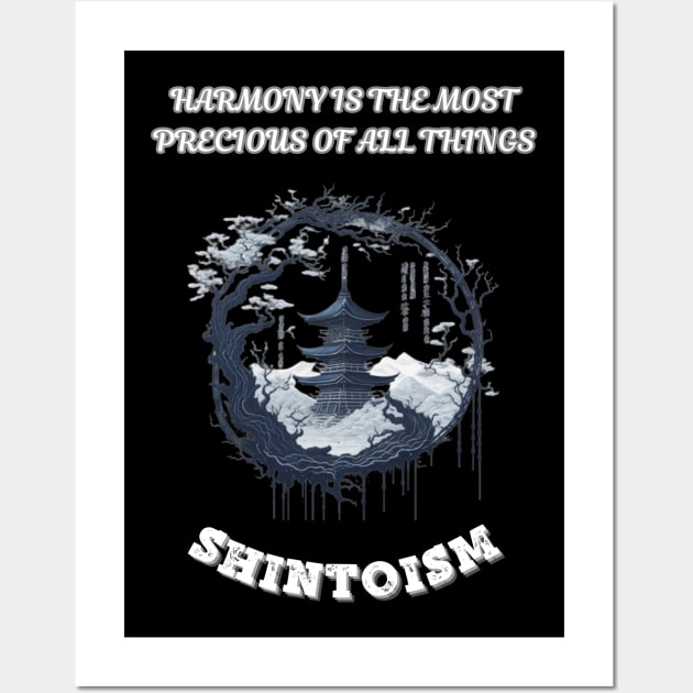 Shintoism, Harmony is the Most Precious of All Things Wall Art by Smartteeshop